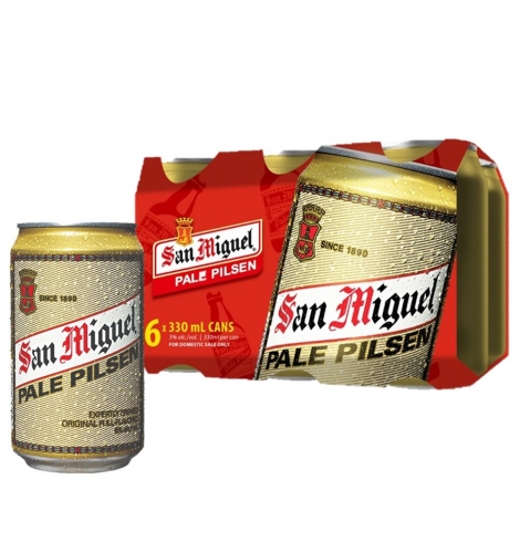 San Miguel Pale Pilsen 330ml Can 6-Pack